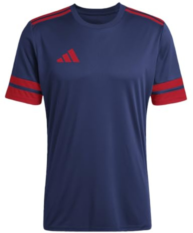 adidas Homme Squadra25 Jersey Short Sleeve Shirt, Team Navy Blue 2/Team Power Red 2, XS