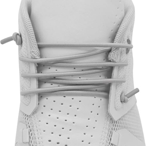 NDTEZUGT Elastische Dünne Ohne Binden Schnürsenkel für Schuhe, Elastic Laces (Gray 02, 24''/60cm)
