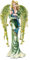 Pacific Giftware Elfen - Engelsfigur Teao mit Pfau, 23,5cm - Fantasy Deko Figur