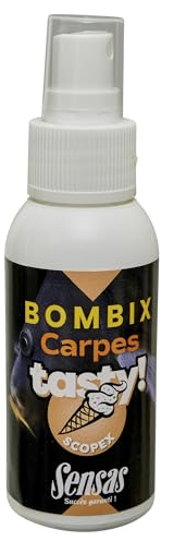 Sensas Lockstoff Bombix Carp Tasty Scopex 75 ml Jaune 81032