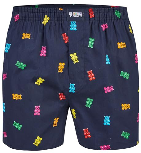 Happy Shorts X Herren Boxershorts, Boxer und Shorts mit Suspense, Farbe:Design 10, Grösse:XL