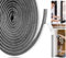 Joaercs Brush Door Draft Excluder Tape, Draught Excluder for Windows, 10Meters(L) x 9mm(W) x 5mm(T) Self-Adhesive Seal Strip, Stop Draft for Doors, Window, Wardrobe, Grey