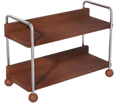 Vitrine for Figuren aus Massivholz im antiken Stil, kleine Statue, Präsentationsständer for Blindboxen for Zuhause, 14,56 Zoll große Aufbewahrungsbox for Puppen, Aufbewahrungsständer, zweilagiger Schr