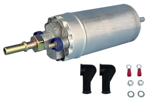 12V External Fuel Pump 5 Bar 150L/H Aluminum Compatible Replacement Compatible With Mondeo 0580464075 0580464096