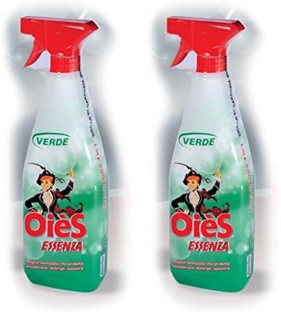 OièS Essenza sgrassante profumato, flacone da 750 ml verde (Confezione da 2)