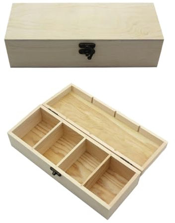 Caja de Almacenamiento de Madera con Tapa Caja,25 * 9,5 * 6,5 cm,Organizador de Tarjetas con Tapa,Caja de Almacenamiento,Caja de Almacenamiento,Adecuado para el hogar, la escuela y la oficina