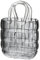 TANGPINGMAO Geldbörse Vase 11 '' Glassasche Vase für Blumen, Weitmundhandtasche Vase Clear Blumenvase für Bauernhaus Herzstück, Blumenarrangement, Hochzeitsdekorgrau grau