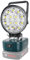 YOJZMA 42W 4200LM Lampe de Travail LED pour Batterie Bosch 18V, Projecteur Portatif Sans Fil Extérieur avec Ports de Chargement USB et Type-C, Protection contre les Basses Tensions