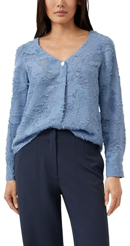 s.Oliver Bluse mit 3D-Effekt und Falte im Vorderteil