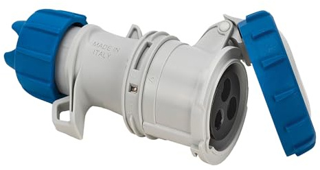 Fanton 71160 V CEE-Steckdose IP67, 32 A 2P+T, Schraubverdrahtung
