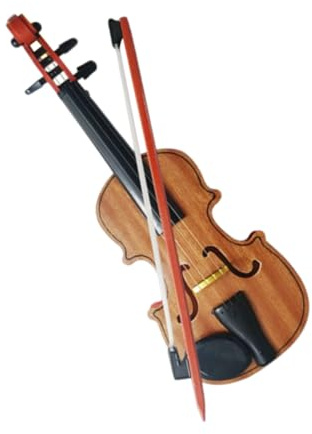 FUNNETOYU Holz Kindergeige Musikinstrument Für Kleinkinder Filigranes Modell Realistische Spielzeug Geige Für Frühe Musikalische Bildung