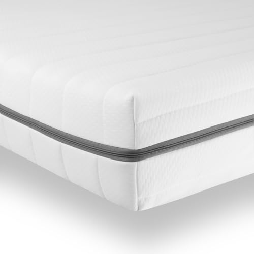 Sleepneo Matratze 90x190 - Höhe 15cm, Duo Härtegrad H2 H3 - Orthopädische 7-Zonen Kaltschaummatratze - Bequem, hygienisch, atmungsaktiv