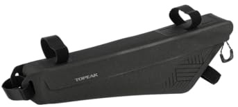 Topeak MidLoader DryBag M Rahmentasche Schwarz 3 L, wasserdichte Bikepacking Fahrradtasche aus TPU und Nylon für Gravelbike Rennrad und Touring