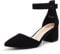 DREAM PAIRS Womens Court Shoes Elastic Ankle Straps ANNEE,Size 7,Black/Nubuck,ANNEE