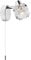 Modern Polished Chrome Wall Light with Chunky Ice Cube Shade by Happy Homewares