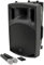 qtx | QX12PA Plus Complete Portable PA System | 2 x UHF Wireless Microphones & Media player USB/SD/FM/Bluetooth Connectivity,Black,12