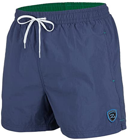 Zagano Shorts de Bain Homme Block Swim Shorts Bain Homme Short de Bain Séchage Rapide pour Piscine Natation Bleu 4XL