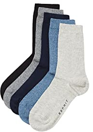 ESPRIT Unisex Kinder Solid Mix 5-Pack Socken Baumwolle atmungsaktiv
