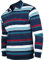 Humy Herren Langarm Poloshirt, Gestreifte Blousonshirts Baumwoll-Mix (XL, [M1] Türkis)