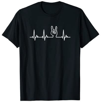 TShirt Pommesgabel Mein Herz schlägt für Heavy Metal T-Shirt