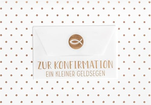 Perleberg Karte zur Konfirmation für Mädchen & Jungen - Lifestyle Collection - Glückwunschkarte Konfirmation mit Geldumschlag - Konfirmationskarte mit passendem Umschlag in 11,6 x 16,6 cm
