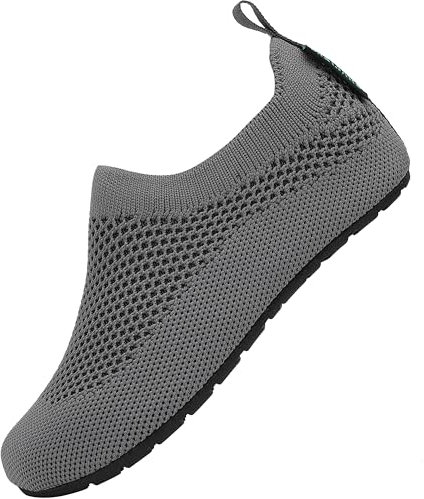 SAGUARO Pantofole da Bambini Antiscivolo Confortevole Ciabatte da Casa Scarpe Interne per Ragazzi Ragazze, Spiaggia Grigio 34/35