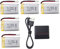 5PCS 3.7V 800mAh Batteria al litio con caricatore 5-in-1 per MJX X708W X709 UDI U45 U45W U42 U42W E32HW Syma X5C X5SC X5SW H5C V931 S5C SS40 FQ36 T32 T5W H42 Batteria drone con telecomando