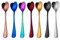 Cucchiaini da caffè, 7 colori a forma di cuore, cucchiaini da caffè in acciaio inox, set di cucchiaini carino, set di cucchiaini da dessert/gelato/cucchiaini da mescolare/amore/cucchiai da zucchero