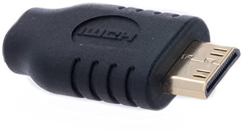 REY Adaptador Mini HDMI Macho a Micro HDMI Hembra Conectores Dorados