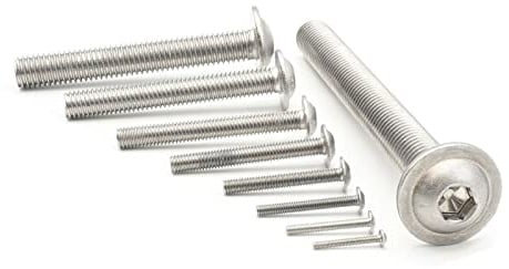 Linsenkopfschrauben mit Flansch M8 x 40/10 Stück ISO 7380-2 Innensechskant ISK Edelstahl A2 V2A