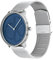 Calvin Klein Analog Quarzuhr Für Männer und Frauen Kollektion Iconic MESH - 40MM mit Silbernes Edelstahl-Mesh-Gliederarmband - 25200031