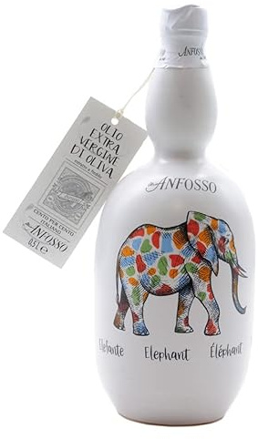 Bottiglia in ceramica Elefante con Olio Extra Vergine di Oliva 500 ml