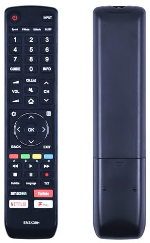 GOUYESHO EN3X39H Remote Control Suitable for Hisense Smart TV, Compatible With H50U7AUK H55U7AUK H65U7AUK H43A6550 H43A6500 5U7AUK 50U7AUK 65U7AUK