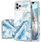 Casewind for iPhone 11 Case, iPhone 11 Case Marble Design for Girls Men Thin Shockproof Protective Soft TPU Bumper and Hard Back Anti Scratch Phone Case Cover for iPhone 11, Marble Blue