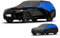 GUNHYI Bâche Voiture Exterieur Respirante et Étanche pour Tous Temps, Housse Voiture Protection Anti-UV Contre, la Poussière, la Pluie, Universelle pour SUV Jeep 4x4 (460-485 cm) YL Noir et Bleu