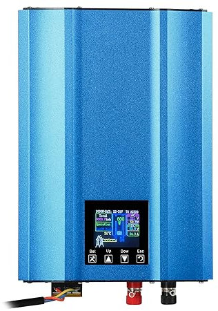 DEWIN Grid Tie Inverter, 1000W MPPT Grid Tie Micro Inverter for Solar-PV-Panels 48V Einstellbare Batterieentladung (AC 220V)