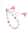 BEEFLYING Correas para teléfono móvil, Abalorios de cordón de Flores de Cristal, Llavero Bonito, Accesorios Colgantes de decoración para Mujeres y niñas
