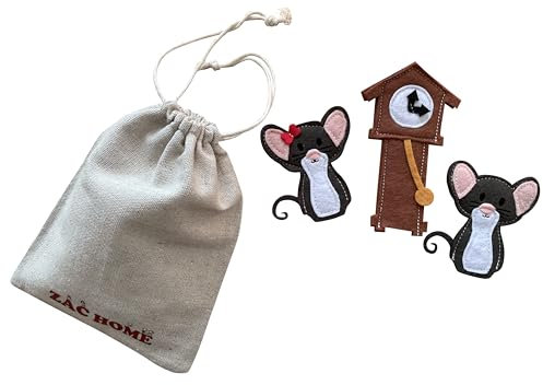 Hickory Dickory Dock Nursery Rhyme Finger Puppet