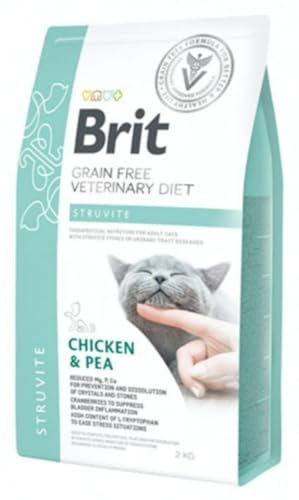 BRIT GF Vet Diet Cat Struvite 5kg, pienso para Gatos, Sabor Pollo y Guisante