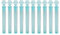 LYEAA Seifenblasen-Flasche, Partyzubehör, bunte Seifenblasen-Stick-Sets, Hochzeitsgäste, Geschenke, Ostern, Mini-Blasenstäbe, Weihnachtsmotiv for Kinder (blau, 10 Stück)