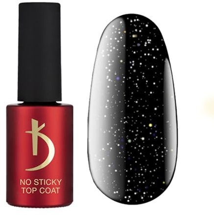 K Professional - Top Coat Gel UV - No Wipe Top Coat - Holo Schimmer -7ml- Überlack Nägel - Nagellack - GelNägel - UV LED - Holo Glitter Finish Gel Polish