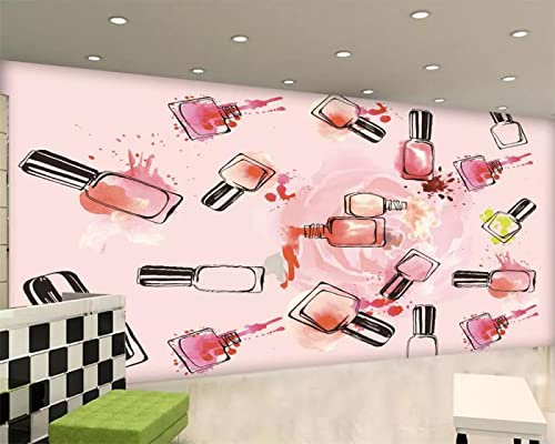 XLMING Romantische Rose Nagellack Schlafzimmer Sofa Wohnzimmer Tv Hintergrund Wand 3D Hintergrundbilder-350cm×256cm