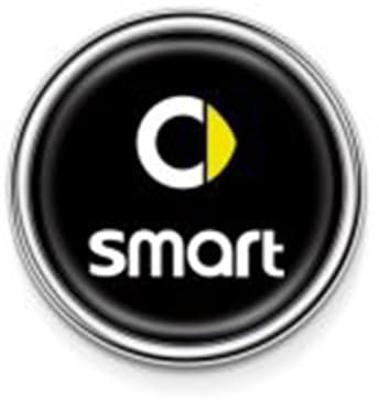 WERTYUV Auto Stemmi, per Smart Fortwo forfour 450/451/453 Alta qualità 3D Griglia del Radiatore Anteriore Posteriore Adesivo Distintivo Sostituire,B