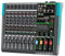 Mezcladora DJ Jindaaudio Pro 8 Canales con Bluetooth, Interfaz USB y 256 Efectos DSP | Alimentación Fantasma 48V para Streaming, Podcasts y Clubes
