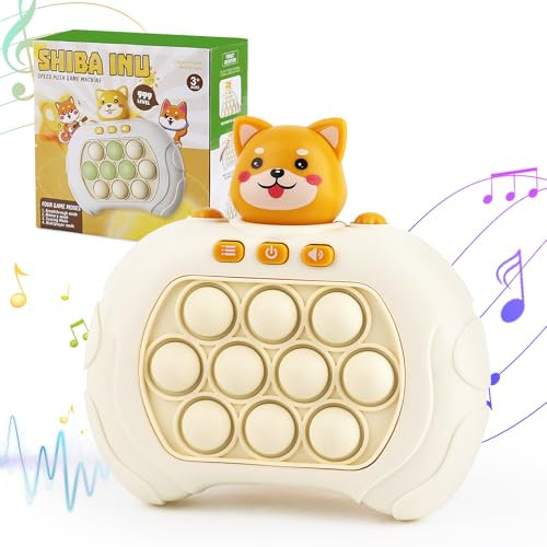 Jeu de Popit Électronique,MXTIMWAN Speed Push Game,Console de Jeu Fast Push Bubbles Pop,Jeu Pop Puzzle de Light Bouton,Fast Push Game pour Adultes,Fast Push Toy avec Lumières,Pop it up