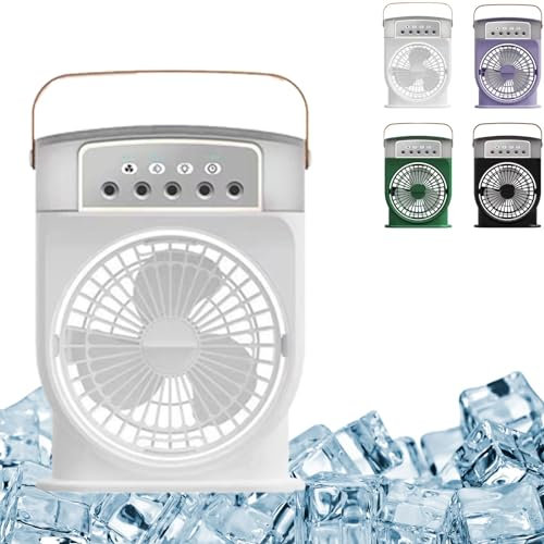 Ventilatore di ghiaccio Polar Lux, Polarlux - Polarlux Air Cooler, Condizionatore d'aria Polarlux, Ventilatore di raffreddamento portatile con sistema di raffreddamento a ghiaccio, Mini ventilatore Fr