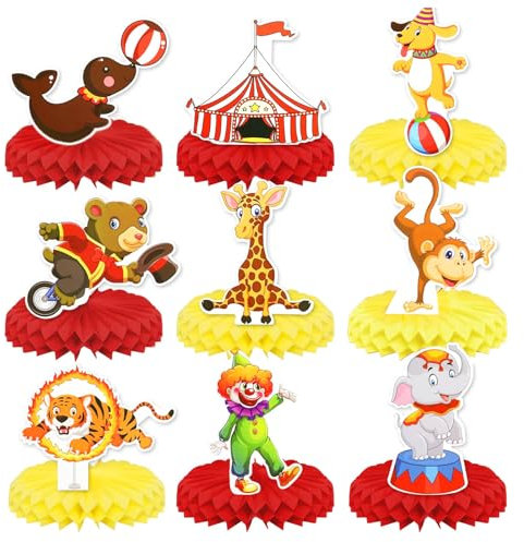 Lebendige Tischdeko Fasching Zirkus Deko, Playmobil Zirkus Deko und Clown Deko Herzlicher Zirkus-Dekor für alle Ihre Feierlichkeiten