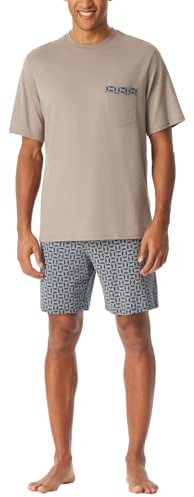 Schiesser Herren Schlafanzug kurz Rundhals - Nightwear Set