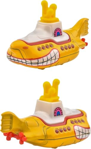 Hot Wheels Beatles Yellow Summarine Die Cast Yellow Underwater Model from the Movie - Scale 1:64 - Length 7cm Pop Culture JBL74