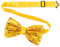 HaiFafafaing Gold Fliege Herren Glitzer Fliege Funkelnde Pailletten Einfarbige Verstellbare für Halloween Hochzeit Party Bankette KostümeMänner Junggesellenabschied Accessoire Disco Karneval(Gold)